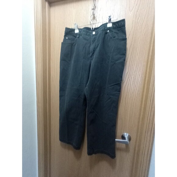 Duluth Trading Co Pants Women's 16x29 Black Stretch Ankle - Picture 1 of 6